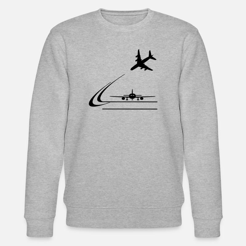 Atterrissage d’aéronefs - Sweat bio CHANGER Stanley/Stella Unisexe - gris chiné