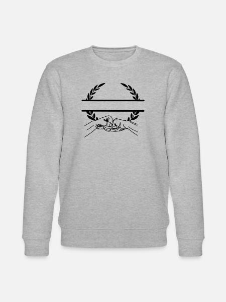 Hand gesture of working together - Stanley/Stella CHANGER Unisex Organic Sweatshirt - heather grey