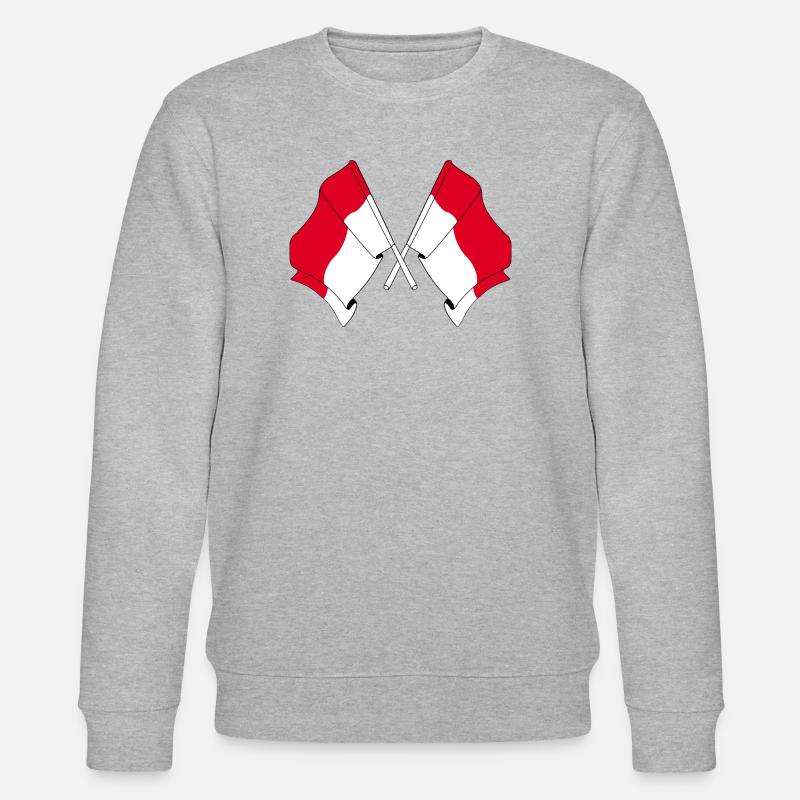 Deux drapeaux indonésiens - Sweat bio CHANGER Stanley/Stella Unisexe - gris chiné