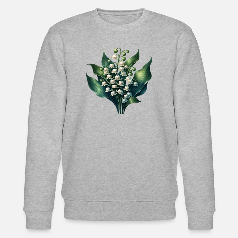 Maiglöckchen - Stanley/Stella Unisex Bio-Sweatshirt CHANGER  - Grau meliert