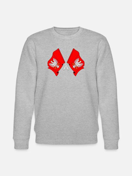 Two flags Masovia - Stanley/Stella CHANGER Unisex Organic Sweatshirt - heather grey
