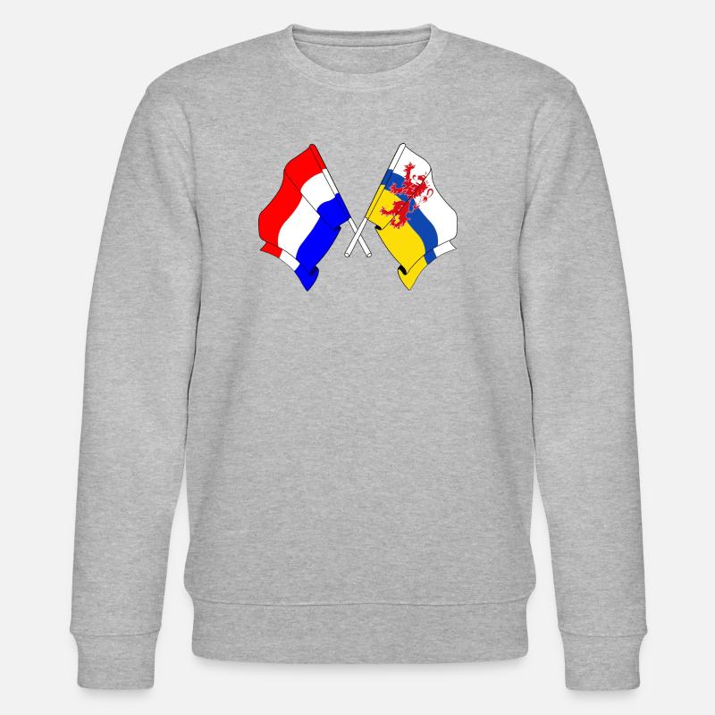 Drapeau des Pays-Bas Limbourg croisé - Sweat bio CHANGER Stanley/Stella Unisexe - gris chiné