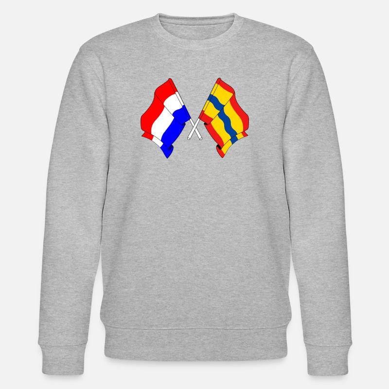 Drapeau des Pays-Bas, Overijssel croisé - Sweat bio CHANGER Stanley/Stella Unisexe - gris chiné
