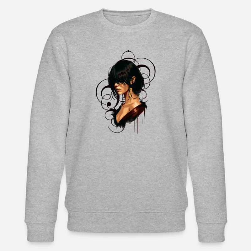 Abstrakt - Stanley/Stella Unisex Bio-Sweatshirt CHANGER  - Grau meliert