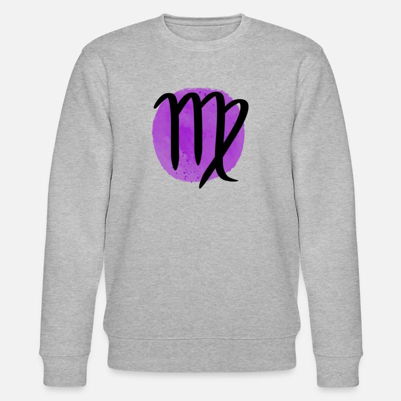 Sternzeichen Jungfrau - Stanley/Stella Unisex Bio-Sweatshirt CHANGER  - Grau meliert