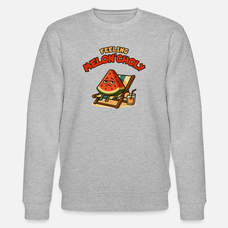Meloncholie in der Sonne - Stanley/Stella Unisex Bio-Sweatshirt CHANGER - Grau meliert