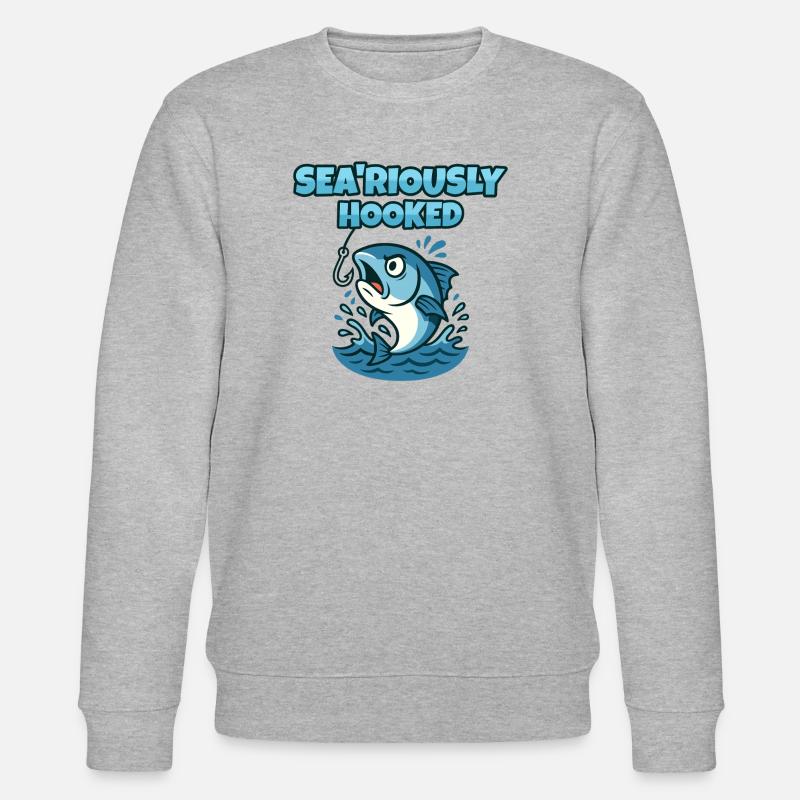 Seegehakt - Stanley/Stella Unisex Bio-Sweatshirt CHANGER  - Grau meliert
