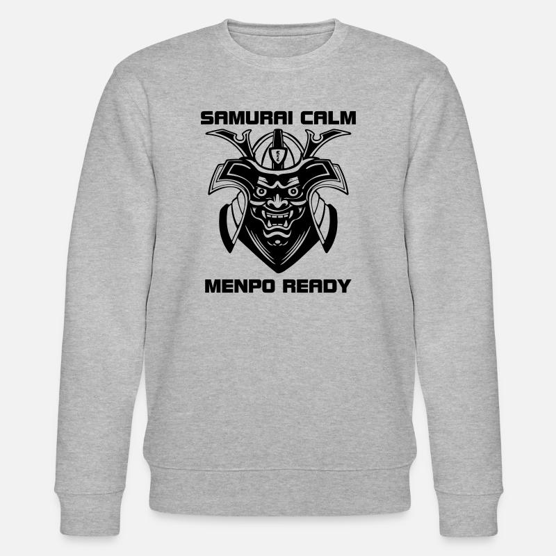 Samurai Calm – Menpo Ready - Sweat bio CHANGER Stanley/Stella Unisexe - gris chiné