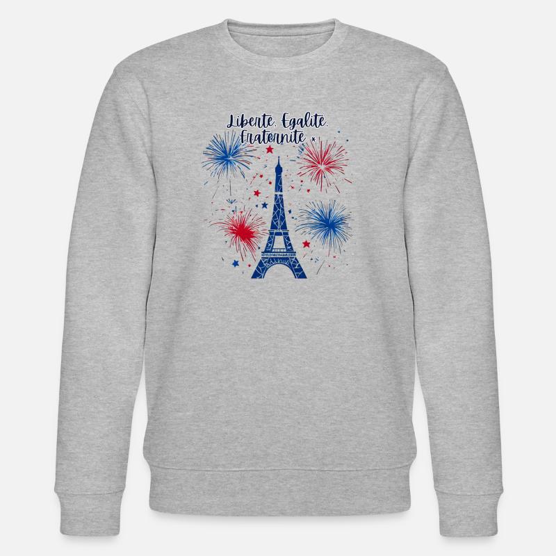 Liberté Egalité Fraternité - Sweat bio CHANGER Stanley/Stella Unisexe - gris chiné