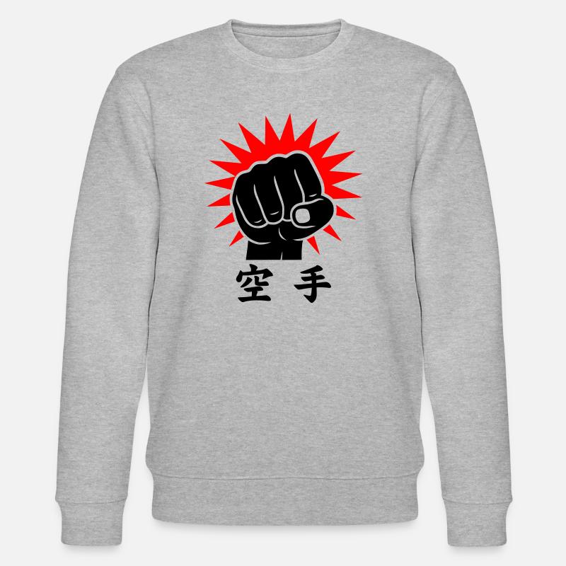 Karaté Faust / Poing - Sweat bio CHANGER Stanley/Stella Unisexe - gris chiné