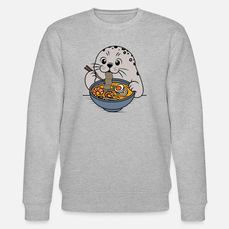 Ramen-Robbe - Stanley/Stella Unisex Bio-Sweatshirt CHANGER  - Grau meliert