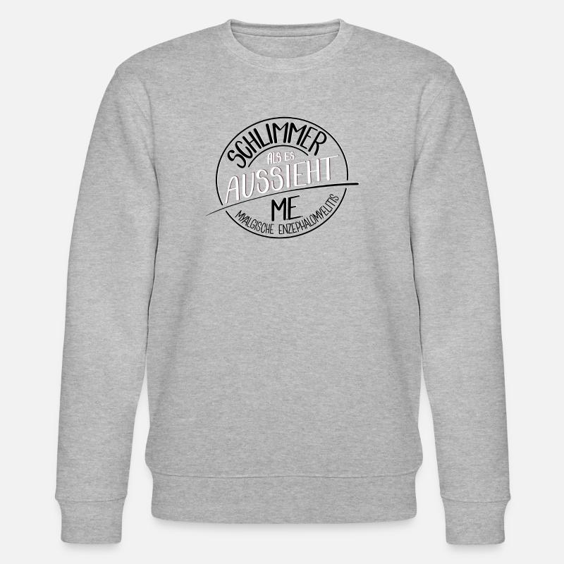 Schlimmer als es aussieht, ME - Stanley/Stella Unisex Bio-Sweatshirt CHANGER  - Grau meliert