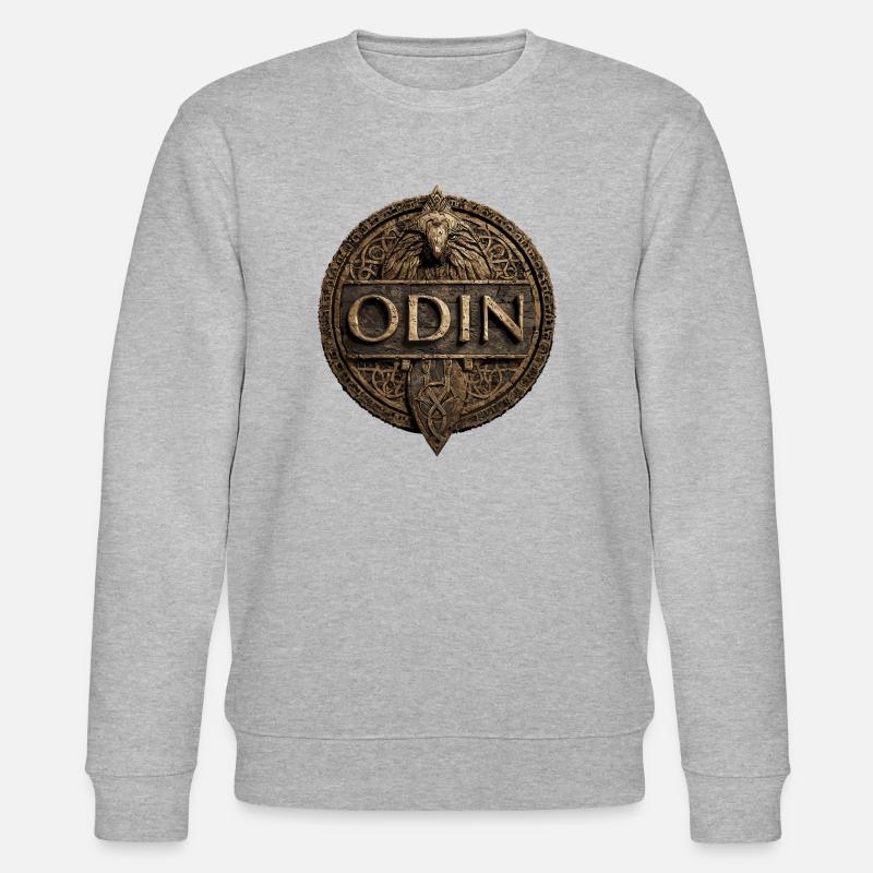 Odin-Nordic-God-Vikings - Stanley/Stella Unisex Bio-Sweatshirt CHANGER  - Grau meliert