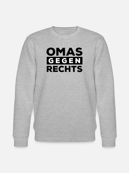 Omas gegen Rechts - Stanley/Stella Unisex Bio-Sweatshirt CHANGER  - Grau meliert