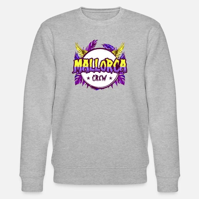 Mallorca Crew Bunt - Stanley/Stella Unisex Bio-Sweatshirt CHANGER  - Grau meliert