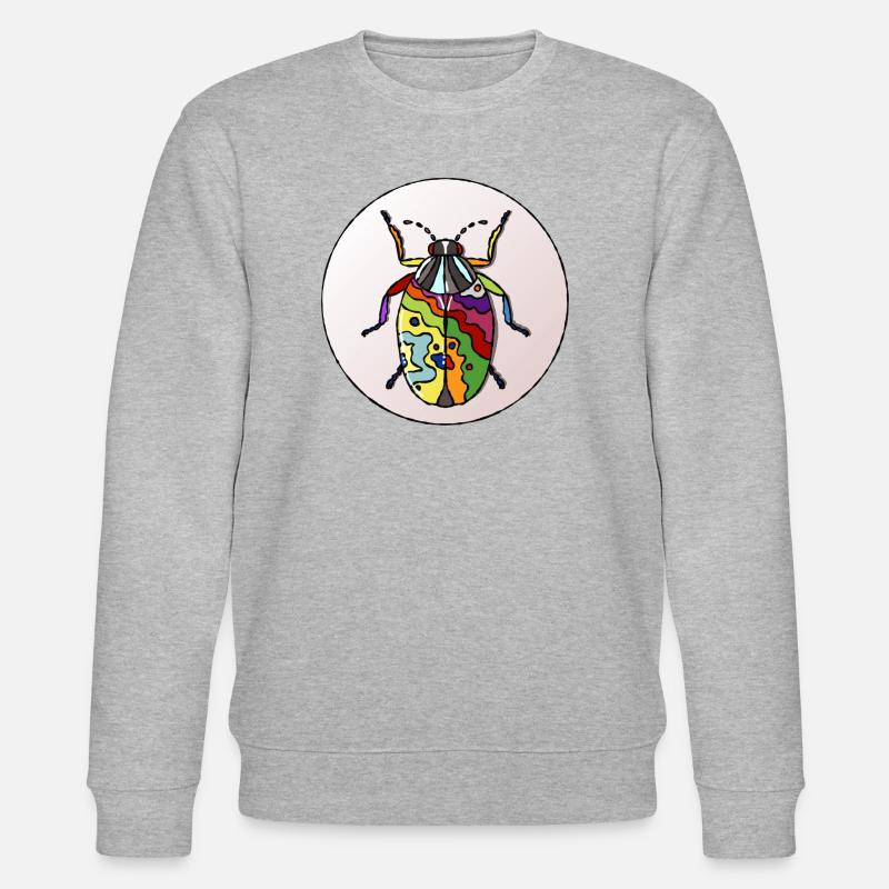 Lebender Regenbogenkäfer - Stanley/Stella Unisex Bio-Sweatshirt CHANGER  - Grau meliert