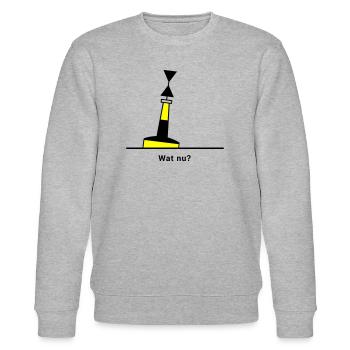 Tonne - Boje Nordsee Segeln Ostsee Maritim - Stanley/Stella Unisex Bio-Sweatshirt CHANGER  - Grau meliert - Vorne - Nik (191cm) & Marisol (170cm)