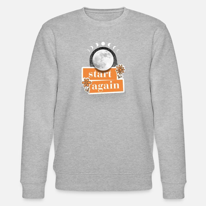 Start again - Stanley/Stella Unisex Bio-Sweatshirt CHANGER  - Grau meliert