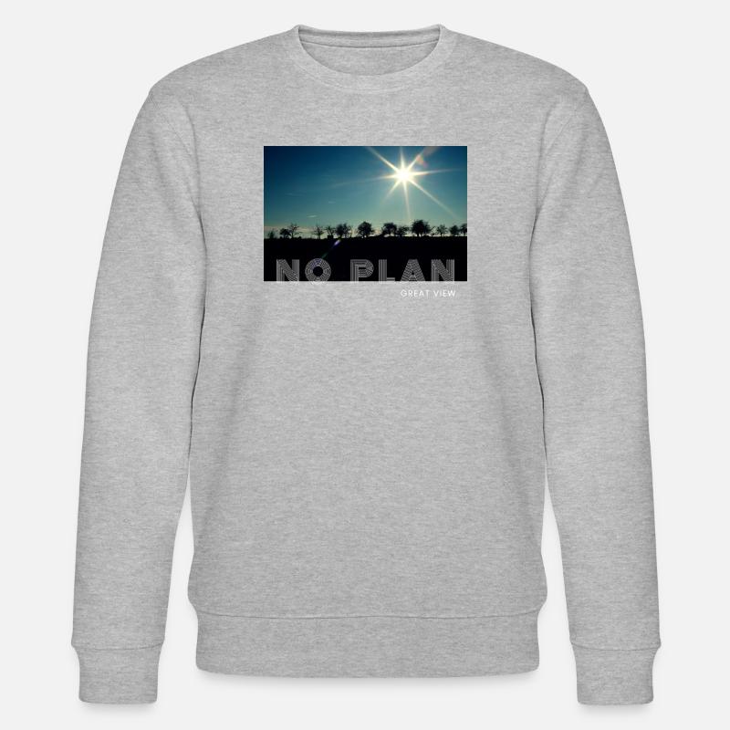 no plan - Stanley/Stella CHANGER Unisex Organic Sweatshirt - heather grey