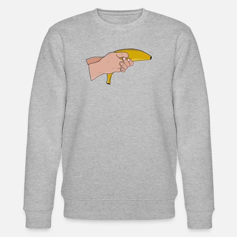 Tödliche Banane - Stanley/Stella Unisex Bio-Sweatshirt CHANGER  - Grau meliert