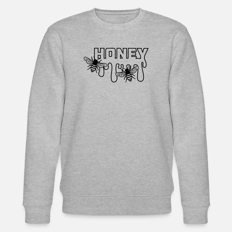 Tropfender Honig - Stanley/Stella Unisex Bio-Sweatshirt CHANGER  - Grau meliert
