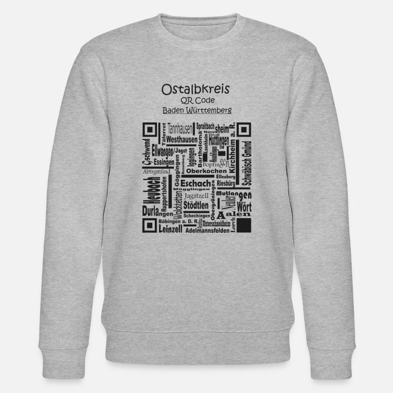 Appealing and cool design Ostalbkreis - Stanley/Stella CHANGER Unisex Organic Sweatshirt - heather grey