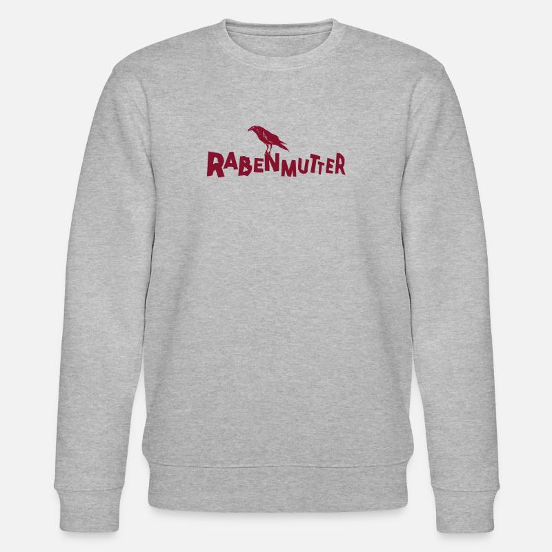 Rabenmutter - Mutter - Mama - Mami - Rabe - Stanley/Stella Unisex Bio-Sweatshirt CHANGER  - Grau meliert