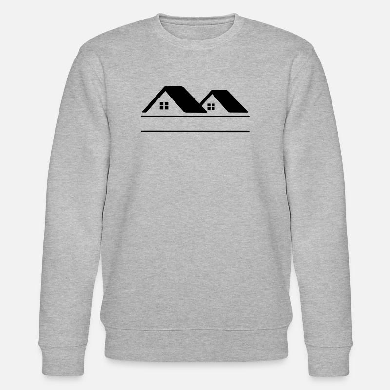 Bannière de texte Maisons - Sweat bio CHANGER Stanley/Stella Unisexe - gris chiné