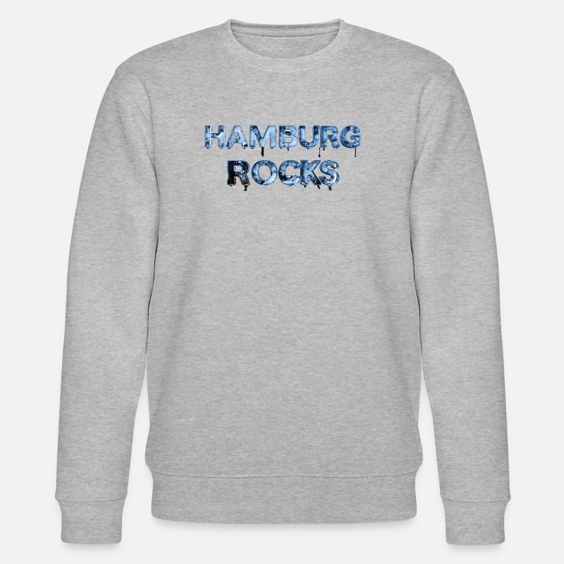 Rochers de Hambourg - Sweat bio CHANGER Stanley/Stella Unisexe - gris chiné