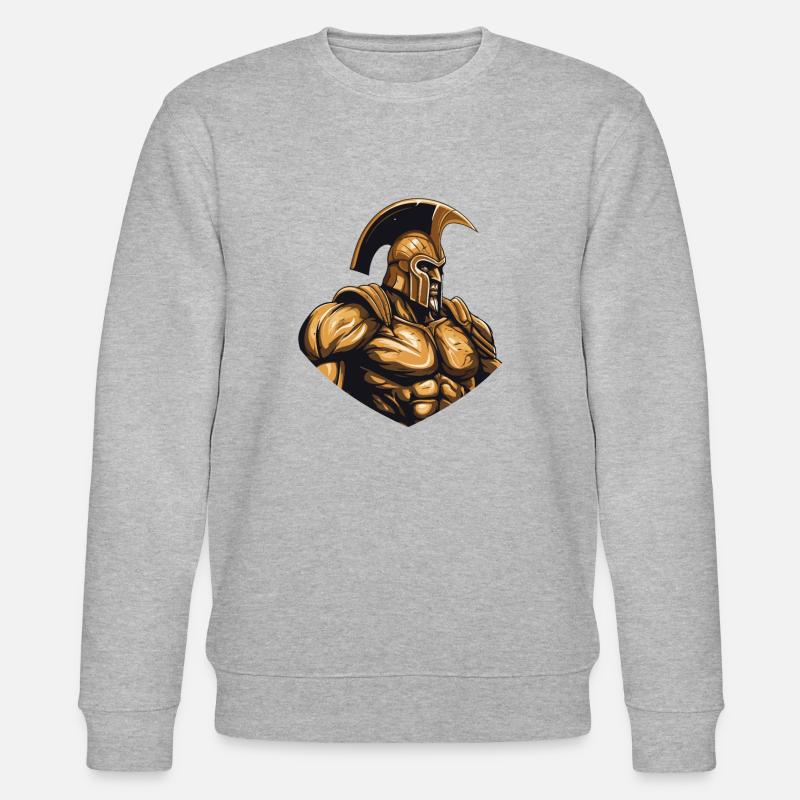 Spartaner Workout Gym - Stanley/Stella Unisex Bio-Sweatshirt CHANGER  - Grau meliert