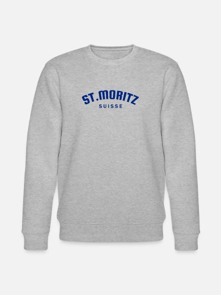 St. Moritz - Suisse - Switzerland - Swiss - Stanley/Stella CHANGER Unisex Organic Sweatshirt - heather grey