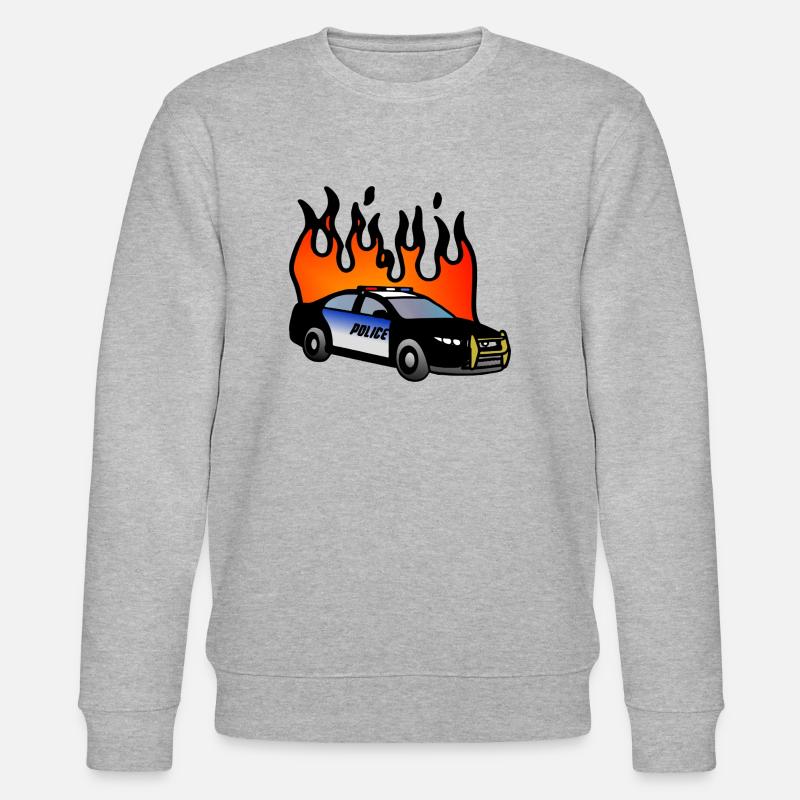 POLIZEI - Stanley/Stella Unisex Bio-Sweatshirt CHANGER  - Grau meliert