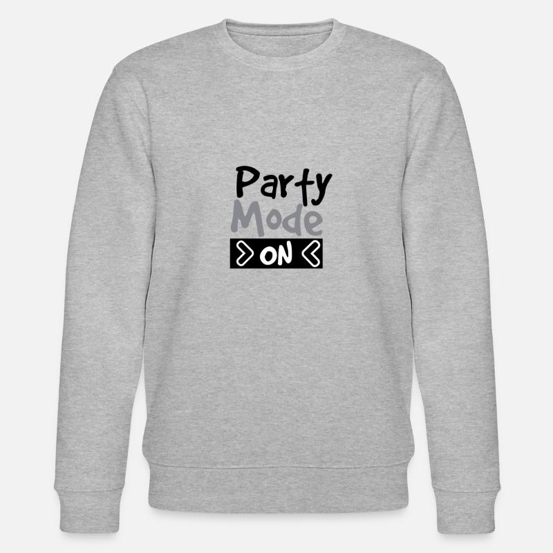 Party Mode ON - Stanley/Stella Unisex Bio-Sweatshirt CHANGER  - Grau meliert