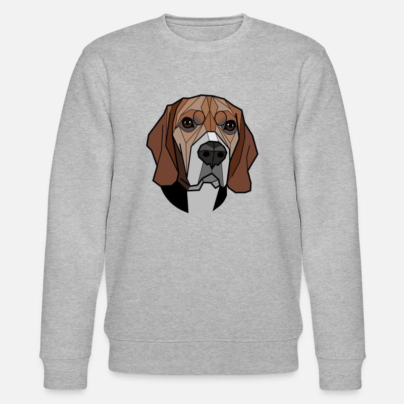 Beagle - Stanley/Stella Unisex Bio-Sweatshirt CHANGER  - Grau meliert