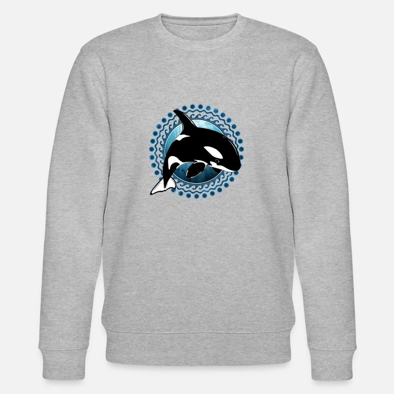 Orca Killerwal - Stanley/Stella Unisex Bio-Sweatshirt CHANGER  - Grau meliert