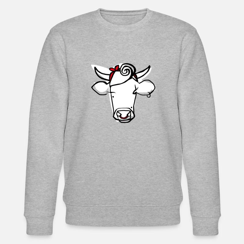 Frau Stier - Stanley/Stella Unisex Bio-Sweatshirt CHANGER  - Grau meliert