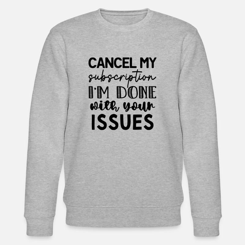 Meine Susbscription abbrechen - Stanley/Stella Unisex Bio-Sweatshirt CHANGER  - Grau meliert