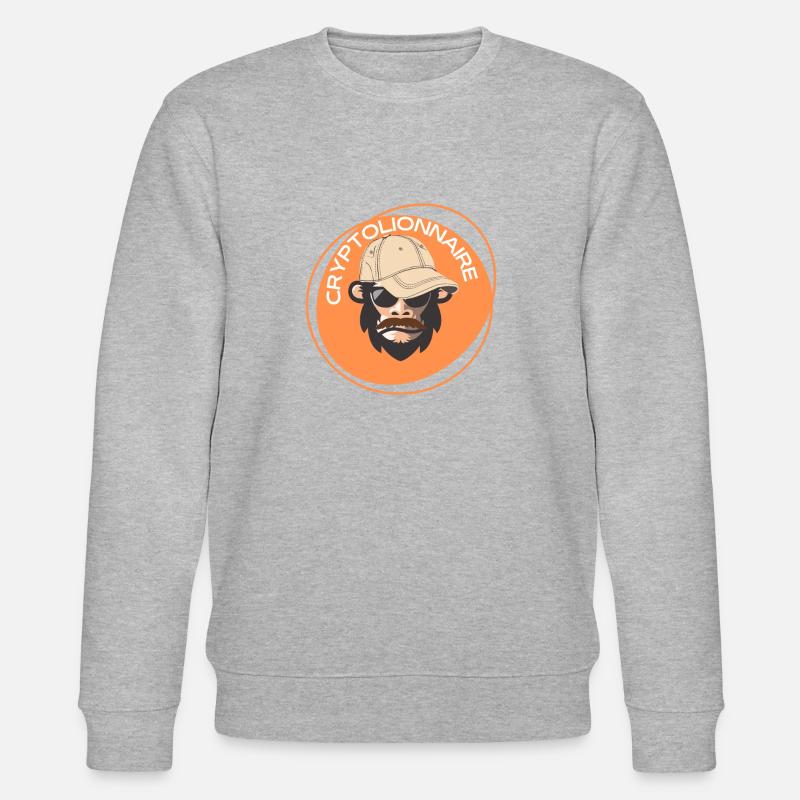 Cryptolionnaire - Sweat bio CHANGER Stanley/Stella Unisexe - gris chiné