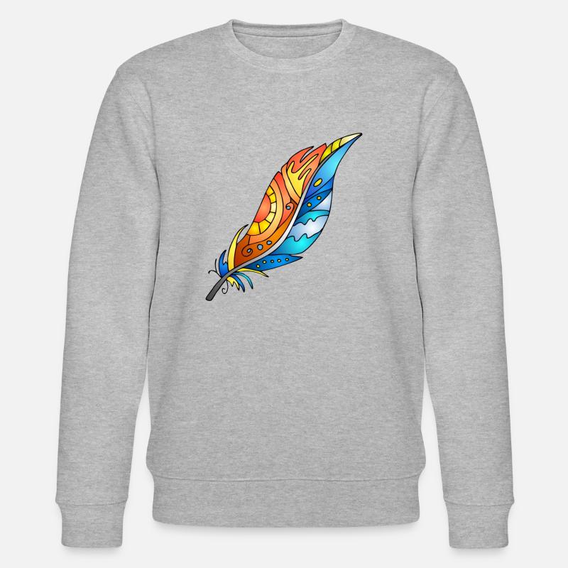 Feder - Stanley/Stella Unisex Bio-Sweatshirt CHANGER  - Grau meliert
