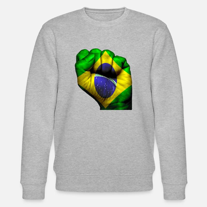 Faust Brasilien - Stanley/Stella Unisex Bio-Sweatshirt CHANGER  - Grau meliert