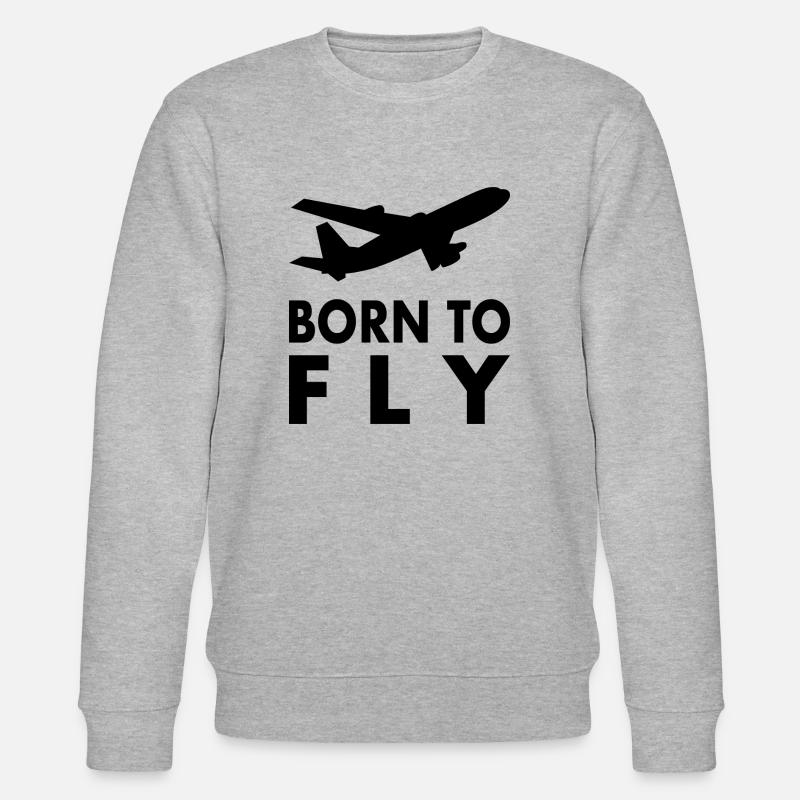 Avion Dire Pilote - Sweat bio CHANGER Stanley/Stella Unisexe - gris chiné