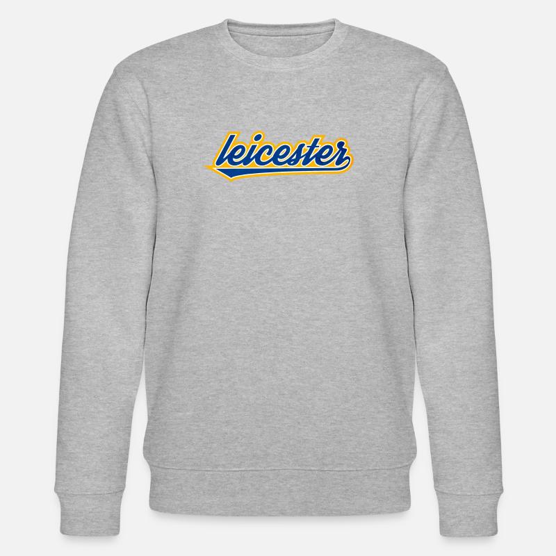 Leicester Script Swoosh auf Kleidung - Stanley/Stella Unisex Bio-Sweatshirt CHANGER  - Grau meliert