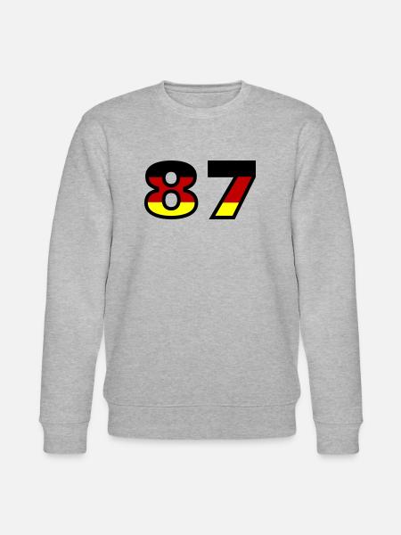87 Number Germany Jersey - Stanley/Stella CHANGER Unisex Organic Sweatshirt - heather grey