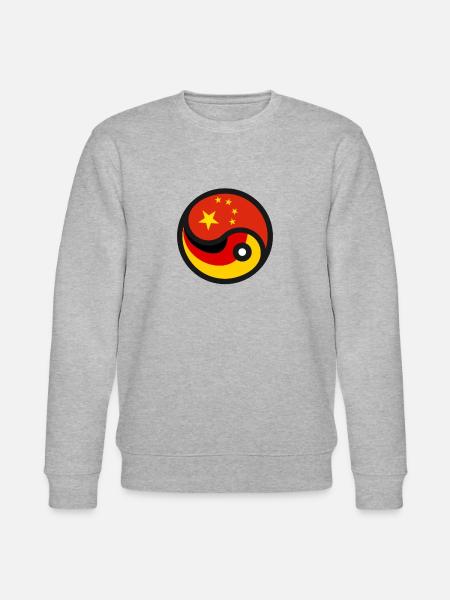 German-Chinese friendship - Stanley/Stella CHANGER Unisex Organic Sweatshirt - heather grey