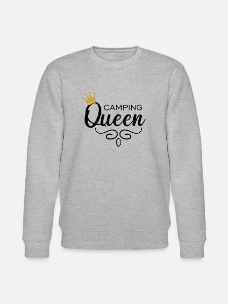 Camping Queen - Stanley/Stella Unisex Bio-Sweatshirt CHANGER - Grau meliert