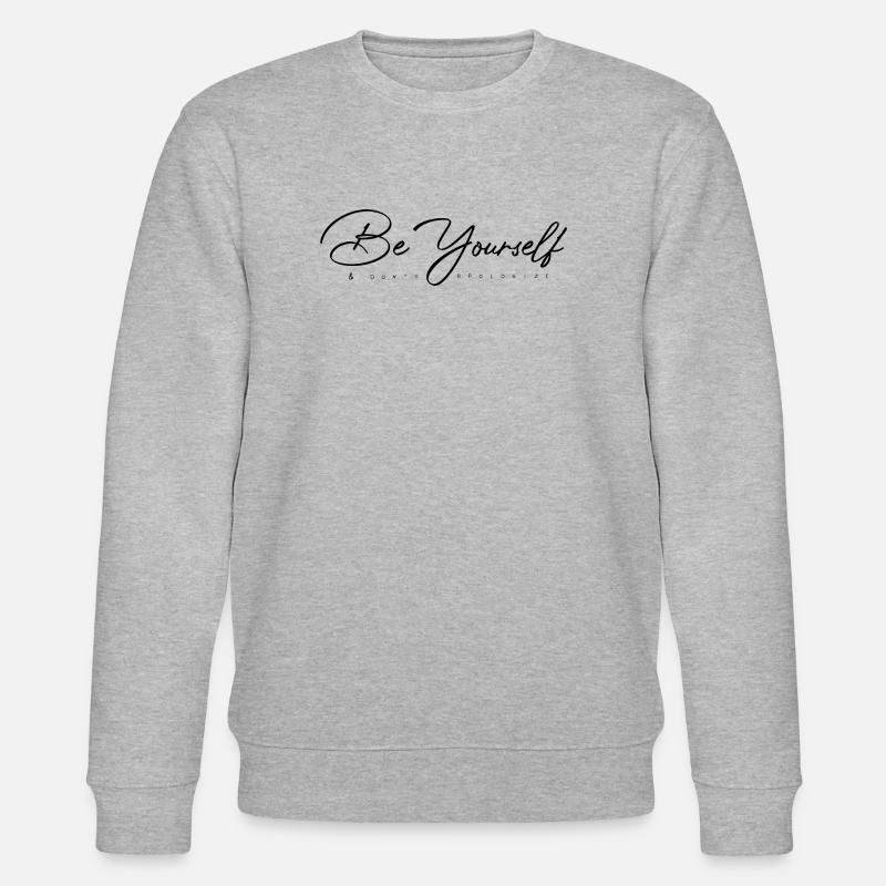 Sei du selbst - Stanley/Stella Unisex Bio-Sweatshirt CHANGER  - Grau meliert