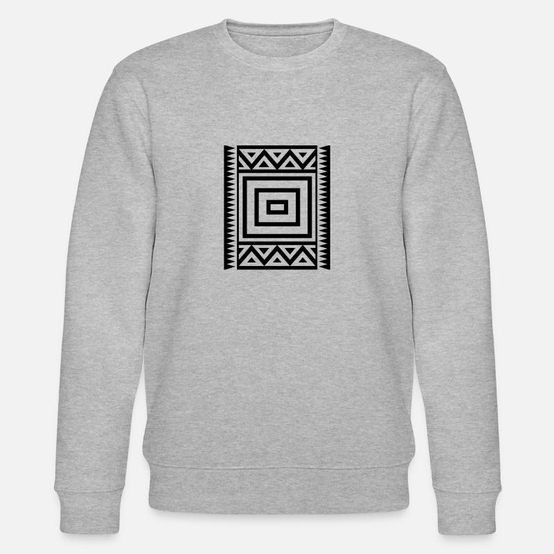 Crazy pattern - Stanley/Stella CHANGER Unisex Organic Sweatshirt - heather grey