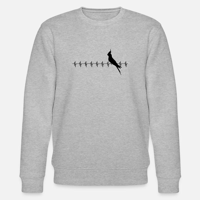 Nymphensittich - Stanley/Stella Unisex Bio-Sweatshirt CHANGER  - Grau meliert