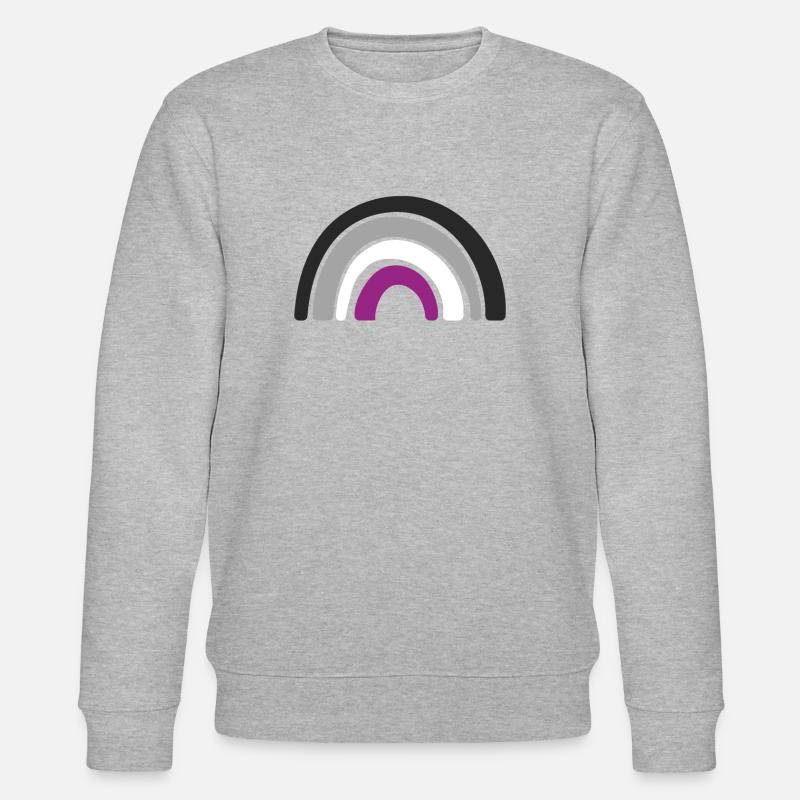 Drapeau - LGBTQIA Rainbow Asexual - Sweat bio CHANGER Stanley/Stella Unisexe - gris chiné