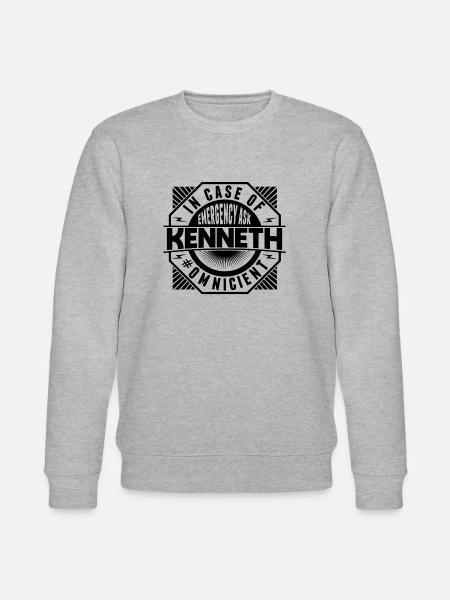 Im Notfall Fragen Sie Kenneth - Stanley/Stella Unisex Bio-Sweatshirt CHANGER - Grau meliert
